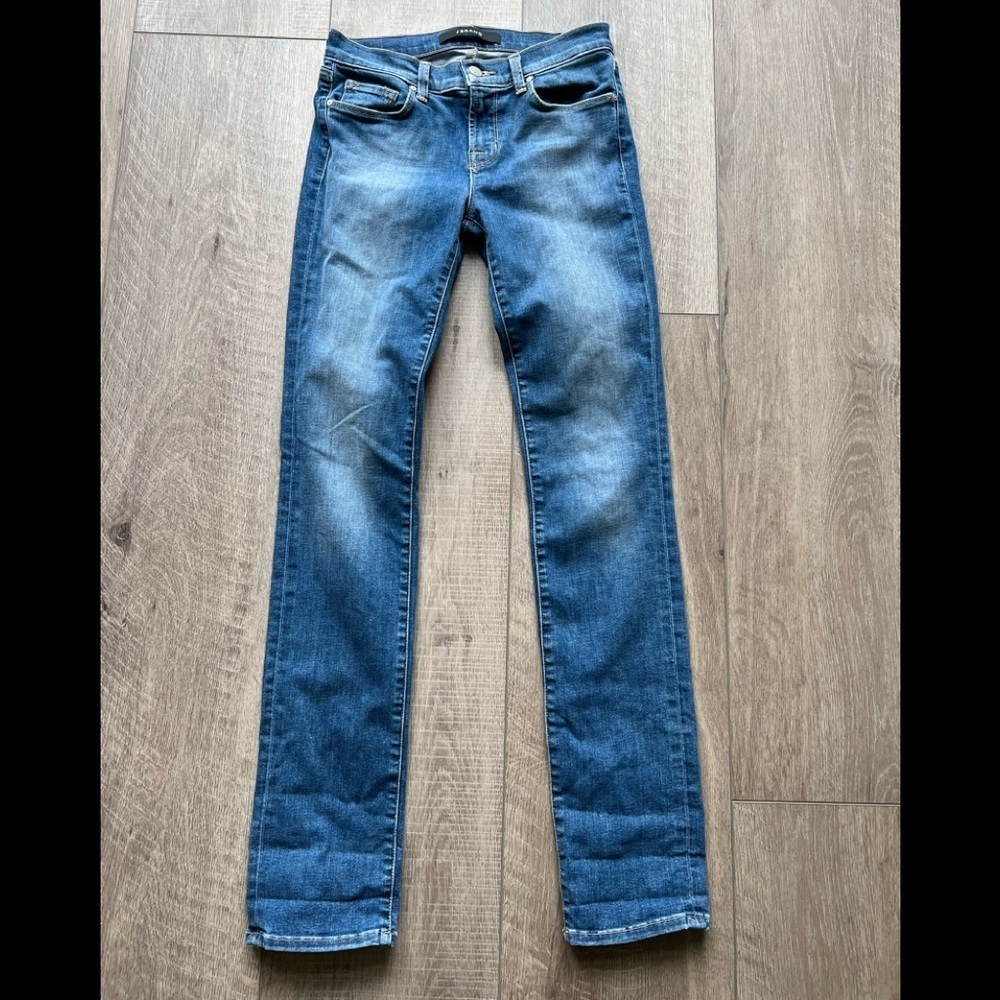 J Brand Rail Straight Leg Jeans in Connected Wash Size 25